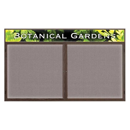 United Visual Products Open Faced Traditional Corkboard, 48x36" UV642A-WHITE-BLACK